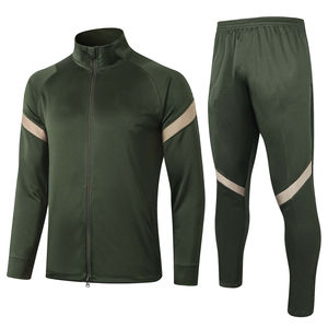 Survêtement homme color block, fermeture éclair intégrale, design sportif, séchage rapide, polyester, vêtement d'automne, coupe classique, poches latérales - Product Image 6