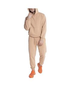 Logo Men'S Two Piece Sweatsuit Set Solid Color 100% Nylon Waterproof Windproof Breathable Tracksuit Joggers Casual Streetwear - Product Image 4