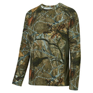 Camiseta de Caza para Hombre de Algodón Pesado de Alta Calidad, Fabricada a Medida con Estampado Completo de Bosque Real - Product Image 6