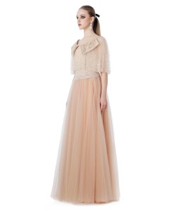 Vestido CASCADED PEARLS _ vestido de noche de lujo de alta costura de la marca local vietnamita - Product Image 3