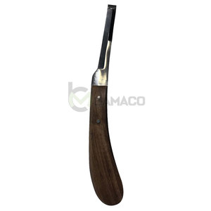 Couteau à sabot étroit droitier en acier inoxydable et bois, prix avantageux, offre spéciale - Product Image 2