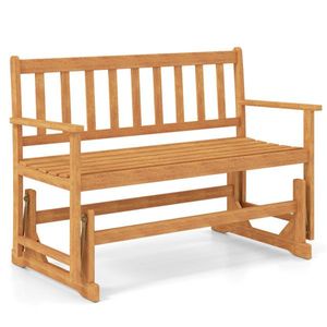 Dondolo da Esterno in Legno a 2 Posti, Panca a Dondolo per Patio - Product Image 1