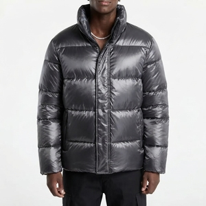 Men's Long Hooded Puffer <b>Jacket</b> Summer Quilted Padded Warm Windproof Waterproof Casual Outdoor Front Logo Custom OEM Wholesale - Product Image 6