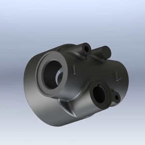 Tapa del extremo de la carcasa del diferencial o una cubierta de la carcasa del portador del diferencial, posiblemente para maquinaria automotriz o pesada - Product Image 1