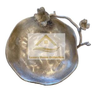 Bol indien fabriqué à la main en plomb de taille minimale bol de vaisselle couleur or en aluminium fournitures de service de table - Product Image 1