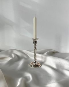 Silver Aluminium Pillar Candlestick Holder Handmade Customized Metal <b>Candle</b> Stand For Home & Event Decor <b>Wedding</b> Centerpieces - Product Image 3