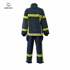 Combinaison de pompier ignifuge multi-poches personnalisée, vêtements de travail respirants et de sécurité - Product Image 2