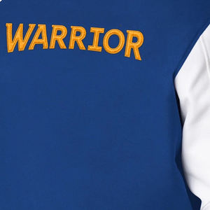 Retro American Varsity Jacket Wool Blend Stand Collar Front Custom Branding OEM Winter Unisex Windproof Breathable <b>Quilt</b> Lining - Product Image 6
