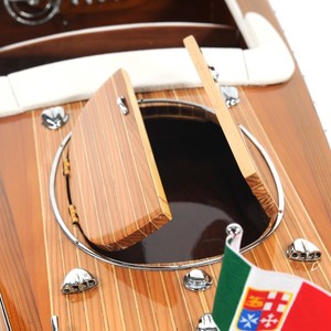B176 - Modèle de bateau à moteur Riva Ariston artisanal en bois de luxe, décoration nautique pour la maison ou le bureau, 87Lx26Wx23H cm - Product Image 6