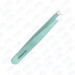 Professional Beauty Tool Stainless Steel Slanted Eyebrow & Eyelash Tweezers Hair <b>Removal</b> Grooming and Shaping - Product Image 2
