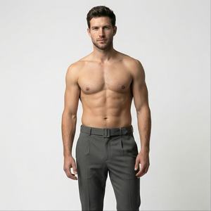 R41028s 16 colores verano ropa de mujer moda cinturón suelto Casual pierna recta pantalones trabajo Jogger pantalones para hombres - Product Image 1