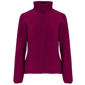 European & American Style Women's Spring Solid <b>Zipper</b> Woven Bomber Jacket with Suede Effect - Product Image 2