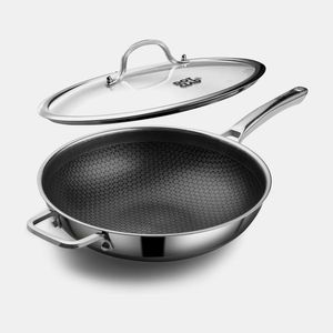 High Performance Aluminum Saute Fry <b>Pan</b> with Long Lasting Non-Stick Coating for Healthy Oil-Free Cooking - Product Image 5