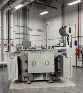 หม้อแปลงไฟฟ้าแบบจุ่มน้ำมัน 1000kVA สามเฟส 33kV 400V ชนิดขดลวดทองแดง 50Hz แบบพันหลายรอบ สำหรับระบบจ่ายไฟฟ้าแรงสูงถึงแรงกลาง - Product Image 2