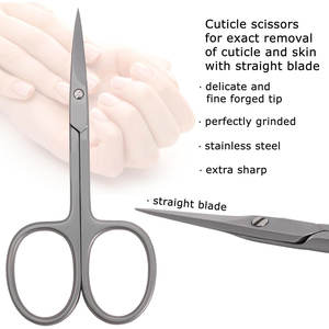 Ciseaux à ongles incurvés personnalisés de qualité supérieure, manche ergonomique en acier inoxydable, lame en acier inoxydable tranchante, professionnel pour les cuticules - Product Image 5