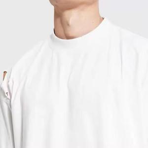 Street Wear Custom 300gsm 100% Cotton Oversized Vintage Boxy Fit Acid Wash Ripped Vintage Distressed <b>Tshirt</b> Short Sleeve for Men - Product Image 6