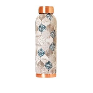 Bouteille d'eau en cuivre pur gravée 7 Chakras, écologique, anti-fuite, pour le bien-être et le yoga ayurvédique, vente en gros - Product Image 6