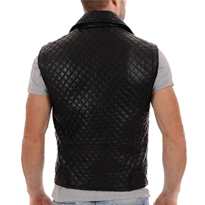 Gilet de moto en cuir sur mesure pour homme, style gilet de groupe SOA Biker, coupe décontractée, haute qualité, produit très vendu - Product Image 3