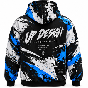 เสื้อฮู้ดดี้แบบหนาพิเศษ สกรีนลายทั้งตัว สไตล์สตรีทแวร์ ผู้ผลิตและจำหน่ายเสื้อผ้าแบบยูนิเซ็กซ์ - Product Image 1