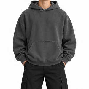 Sudadera con Capucha Extra Grande para Hombre, Ropa Casual Urbana, Tejido de Algodón Cálido, Sudaderas de Invierno, Ropa Casual de Moda - Product Image 4