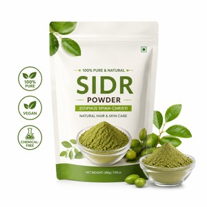 Poudre de feuilles de Sidr 100% pure de qualité supérieure 200g – Poudre naturelle de Ziziphus Spina-Christi pour les soins des cheveux, les masques faciaux et les soins du cuir chevelu - Product Image 1