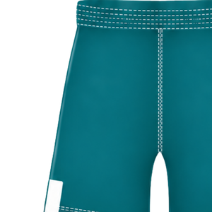 Pantalones Cortos de Rugby Color Verde Azulado Oscuro y Blanco, Cintura Elástica con Cordón, Ropa Deportiva para Entrenamiento y Partidos, Ropa Deportiva Ligera para Rugby - Product Image 3
