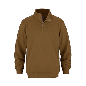 Sudaderas con capucha y cremallera de alta calidad, personalizadas, transpirables, con logo, muy recomendadas, para hombre, con cremallera de un cuarto, de forro polar, en conjunto. - Product Image 4