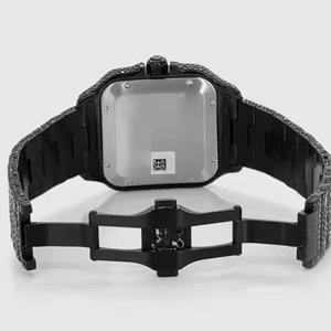 Nuevo Reloj de Lujo de Cuarzo y Acero Inoxidable, de Alta Calidad, Negro con Incrustaciones de Diamantes, Bisel Dorado Rosa, Deportivo, Automático - Product Image 5