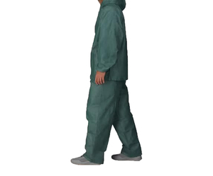 Combinaison de pluie imperméable verte pour homme, manches longues, protection intégrale, toutes saisons, adulte, facile à porter. - Product Image 2