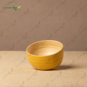 Bols à salade et à soupe en bambou tressé de haute qualité, style vintage, jetables, écologiques, pour la cuisine et les fêtes, Thanh Nam - Product Image 1