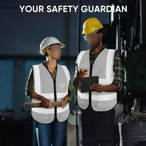 Universal Fit Safety Vest High Visibility Reflective Apparel For Parking Attendants Security Personnel Facility Support Staff - Product Image 6
