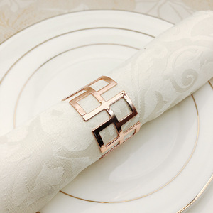 Anillo de servilleta moderno de acero inoxidable para decoración del hogar, anillo de servilleta de acero inoxidable de alta durabilidad - Product Image 3