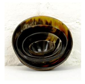 Bol de forme ronde, de la plus haute qualité, accessoires de table pour la cuisine, bol en corne personnalisé - Product Image 3