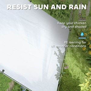 Grande Pollaio a Forma di Torre per Uso Esterno e in Giardino, con Copertura Impermeabile e Anti-UV, Dimensioni 39 X 10 X 6.4" - Product Image 4