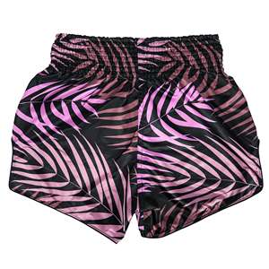 Pantalones Cortos de MMA para Hombre, Color Morado con Rayas de Tigre Negro, Corte Regular, Secado Rápido, Poliéster, Ropa de Artes Marciales Mixtas, Talla Adulto - Product Image 4
