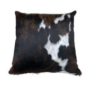 Cowhide Leather Square Pillow Removable Washable Cover Eco-Friendly Foam Filling Customizable Sizes-Multi-Position <b>Sofa</b> Pillow - Product Image 3