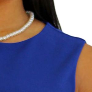 Jack and Jill Women Royal Blue Midi <b>Dress</b> Sleeveless Elegant Fitted Knee Length Formal Business Party Event <b>Dress</b> for Ladies - Product Image 4