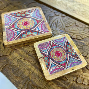 Bandeja de madera con diseño premium y estampado en esmalte, bandeja de madera, bandeja de esmalte, bandeja estampada a precio de fábrica al por mayor - Product Image 1