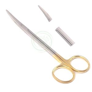 เครื่องมือผ่าตัดทางการแพทย์มาตรฐาน CE กรรไกรโค้งสแตนเลสแข็งแรงพร้อมแหล่งจ่ายไฟแบบแมนนวลแทรก TC - Product Image 5