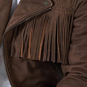 2026 Style High Quality Cowboy <b>Suede</b> Leather <b>Jacket</b> Solid Collar Waterproof Breathable Wholesale Price <b>Suede</b> Leather <b>Jacket</b> - Product Image 6