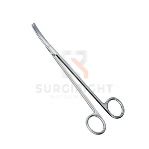 Tijeras Lillie de 8 Pulgadas Curvas para Disección de la Fosa Amigdalina, Instrumento Quirúrgico para Procedimientos ORL por SurgiRight - Product Image 3