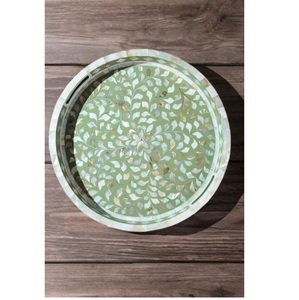 Plateau de service et de rangement en nacre de bonne qualité pour la maison, les restaurants, les hôtels, les événements, la restauration et la décoration de table - Product Image 1
