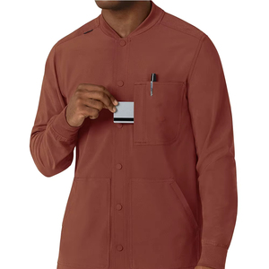 Blouse d'uniforme médical unisexe de haute qualité en tissu tissé avec détection d'aiguilles, pour infirmières et personnel médical, avec pantalon - Product Image 1