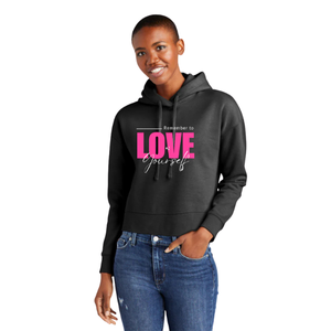 Sweat à capuche noir en molleton court et modeste, en mélange de coton doux, à manches longues, style décontracté, pour femme, idéal au quotidien - Product Image 6