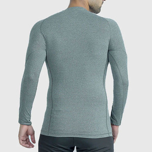 Nouveau style de t-shirts de sport pour hommes, à manches longues, compressifs, respirants et à séchage rapide, en spandex pour la salle de sport - Product Image 4
