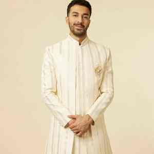 Sherwani de novio con bordados elaborados, traje real indio pakistaní para bodas de hombres - Product Image 2