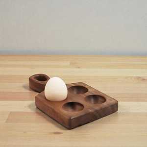 Luxury Handmade Wooden <b>Eco</b>-Friendly Dishwasher Safe Multi Slot <b>Egg</b> Holder Rack Farm Fresh Storage Kitchen Counter Organizer - Product Image 5