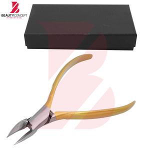 Newest Style Product Gold Plated <b>Nail</b> Nipper Cuticle Cutter Stainless Steel Precision Clipper Salon Grade Beauty <b>Tool</b> - Product Image 6