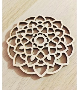 ที่รองแก้วไม้สนแกะสลักแบบกำหนดเองตกแต่งบ้านครบรอบพิธีขึ้นบ้านใหม่นำเสนอถาดไม้มีสไตล์ของขวัญกล่องพัดลม - Product Image 5