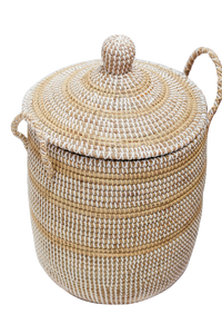 <b>Woven</b> Laundry <b>Basket</b> with Handles Handmade Storage Organizer for Home and Hotel Use Wholesale Supplier - Product Image 6